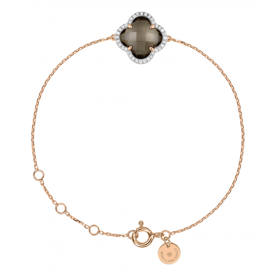 Bracelet, Smoky Quartz, Diamonds, Rose Gold