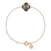 Bracelet, Quartz Fume, Diamants, Or Rose