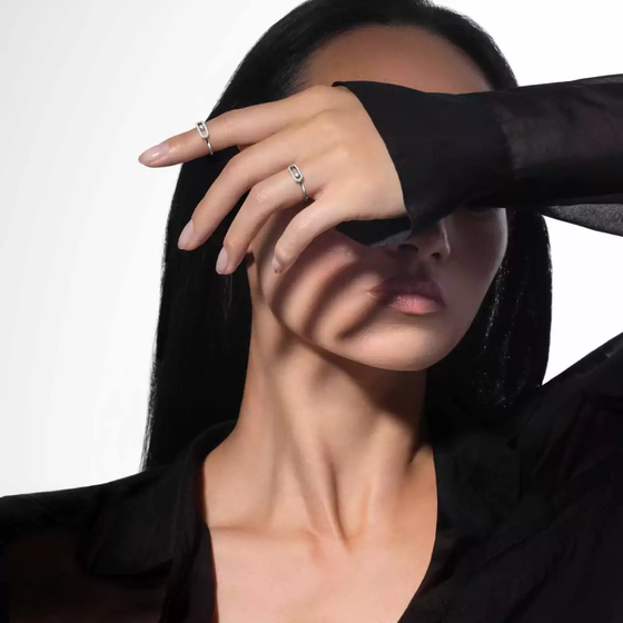 Bague Move Uno Bague Diamant Or Blanc