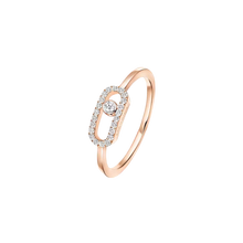  Move Uno Pink Gold Diamond Ring
