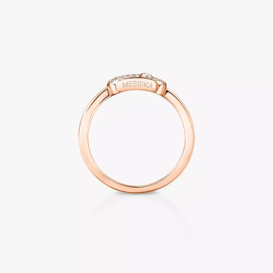 Move Uno Pink Gold Diamond Ring