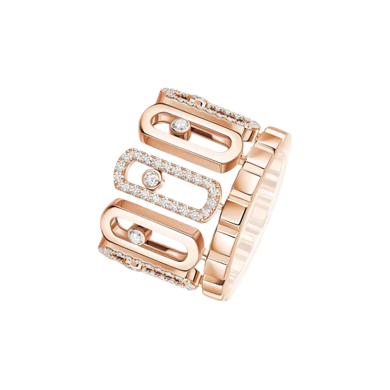 Move Iconica Bague Diamant Or Rose