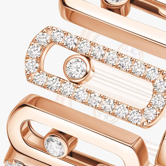 Move Iconica Bague Diamant Or Rose