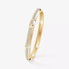 Moderniste pavé bracelet, medium model Moderniste bracelet in 18-karat yellow gold, featuring brilliant-cut pavé diamonds.