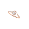 Joy heart-cut solitaire ring, small model