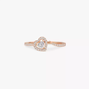 Joy heart-cut solitaire ring, small model
