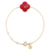 Bracelet, Red Quartz, Yellow Gold