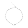 Move Link half pavé chain necklace