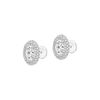 Divine Enigma oval-cut earrings