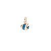 Rose Gold & Enamel Angel Fish Charm
