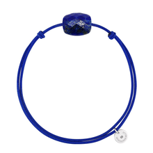  Lapis Lazuli Cushion Royal Blue Cord Bracelet