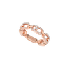 Bague pavée Move Link Bague Diamant Or Rose