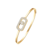So Move Pavé Bangle Yellow Gold Diamond Bracelet