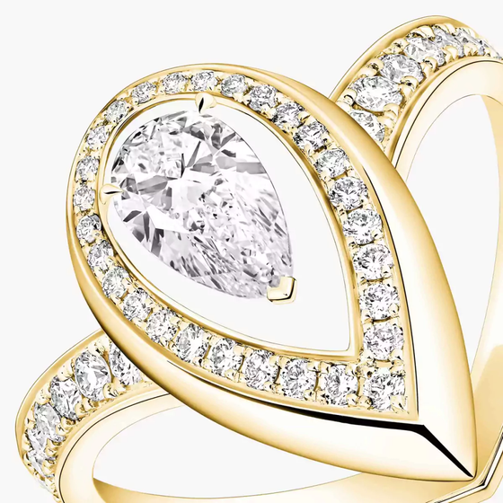 Fiery 0.50ct Yellow Gold Diamond Ring