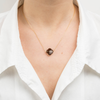 Necklace, Smokey Quartz, Yellow Gold