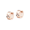 Move Noa hoop earrings Move Noa hoop earrings in 18-karat rose gold with two brilliant-cut moving diamonds.