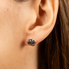 Studs, Topaz Blue London, Yellow Gold