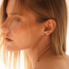 Studs, Topaz Blue London, Yellow Gold