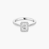 Joy emerald-cut solitaire ring, medium model