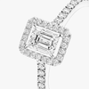 Joy emerald-cut solitaire ring, medium model