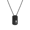 Move Titanium Black LM Pendant Necklace Black Titanium Diamond Necklace