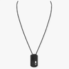 Collier pendentif Move Titanium noir