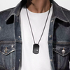 Collier pendentif Move Titanium noir