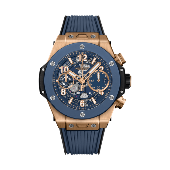 Big Bang Unico King Gold Blue Ceramic