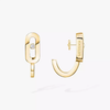 Move Uno mini hoop earrings White gold diamond mini hoop earrings Move Classique