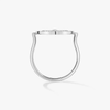 Lucky Move pavé ring, small model White gold diamond ring Lucky Move