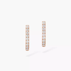 Gatsby XS Hoop Pink Gold Diamond Earrings