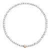 Collier Pepita Argent Et Or Rose