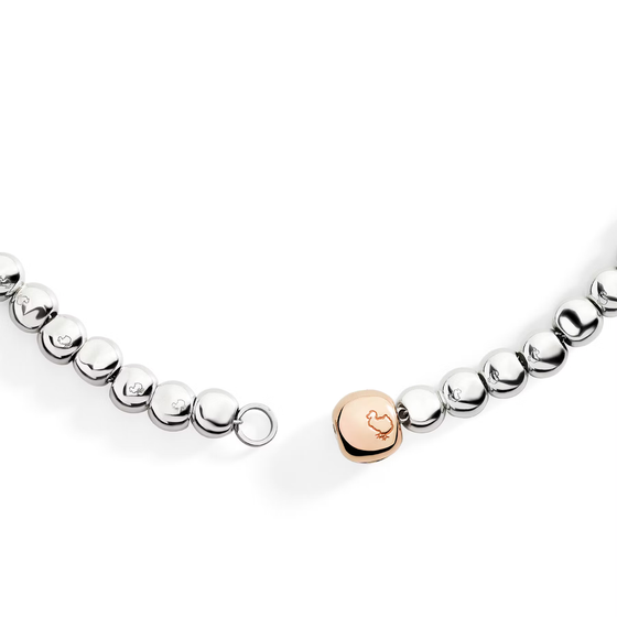 Pepita Necklace Silver & Rose Gold