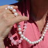 Collier Perles & Quartz Rose