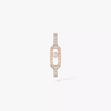 Move Uno Pavé Mono Earring White Gold Diamond Earrings