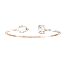  Bracelet Diamant Or Rose My Twin Skinny 0,40ct x2