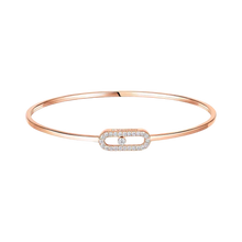  Move Uno Pavé Flex Bangle Pink Gold Diamond Bracelet