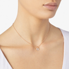 Pendentif Fleur Or Rose & Diamants Blancs