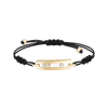Move Cord L Yellow Gold Diamond Bracelet