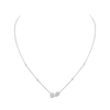 My Twin Toi & Moi White Gold Diamond Necklace