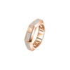 Moderniste pavé ring, medium model Moderniste pink gold diamond ring