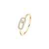 Move Uno half pavé ring