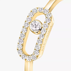 Move Uno half pavé ring