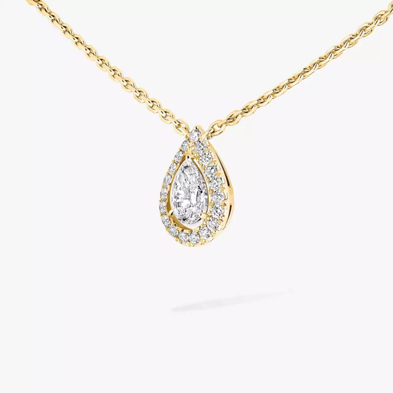 Joy 0,25ct Collier Diamant Or Jaune