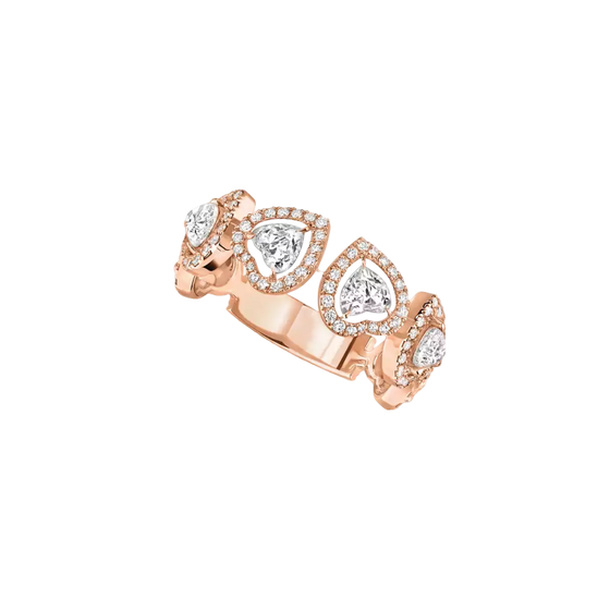 Joy Cœur Multi Wedding Ring Pink Gold Diamond Ring