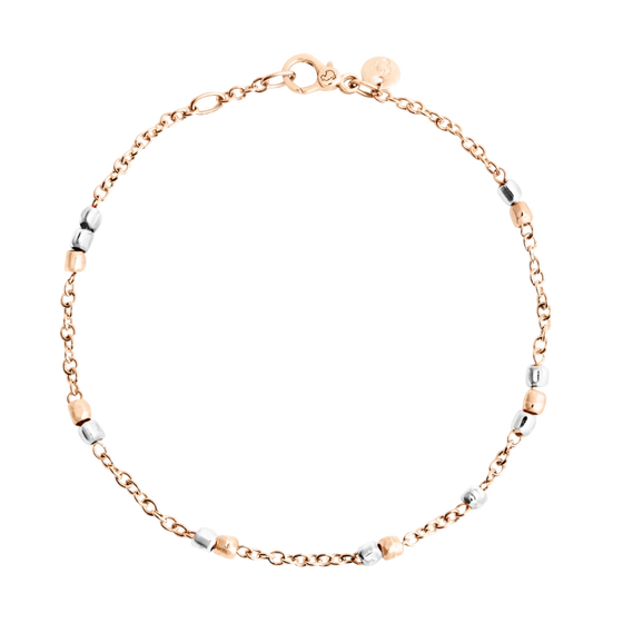 Rose Gold & Silver Mini Granelli Bracelet