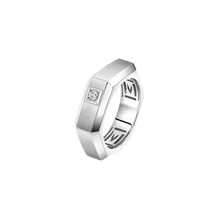  Moderniste brushed MM White Gold Diamond Ring