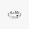Moderniste brushed MM White Gold Diamond Ring