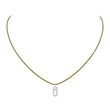  Messika CARE(S) Khaki Cord Pavé Necklace White Gold Diamond Necklace