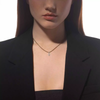 Messika Care(s) khaki cord pavé necklace White Gold Diamond Necklace
